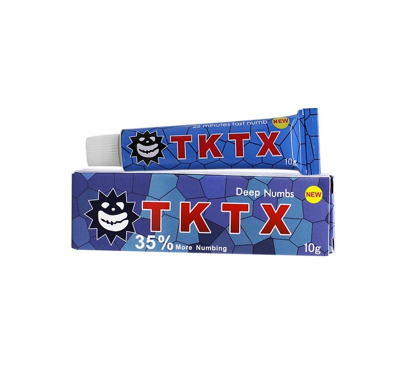 Крем анестетик замораживающий синий TKTX Blue 35% (мазь охлаждающая)