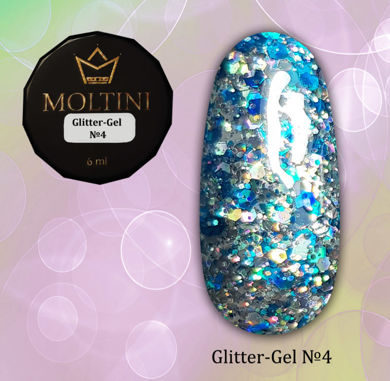 Moltini Glitter-gel №4. 6 мл.