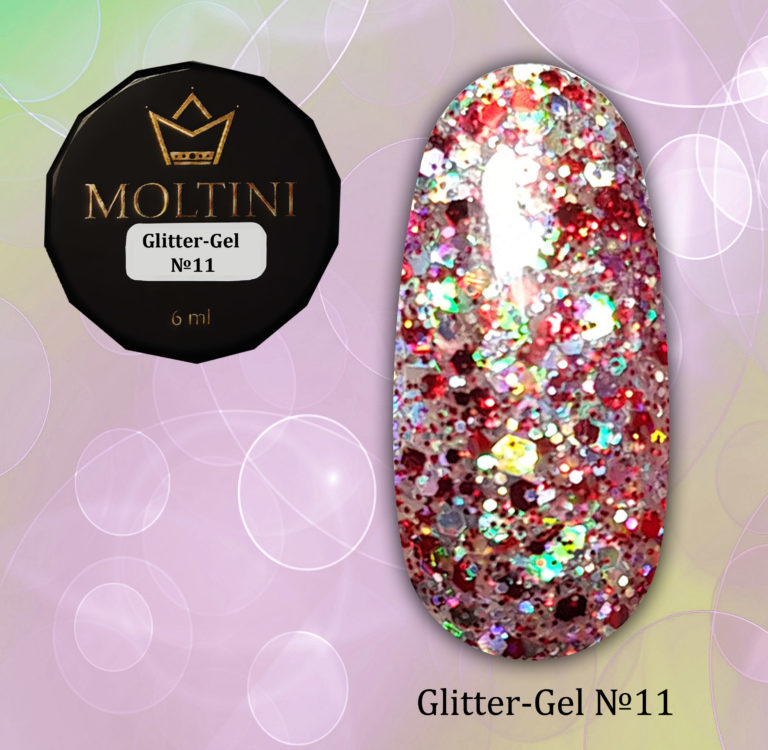 Moltini Glitter-gel №11. 6 мл.