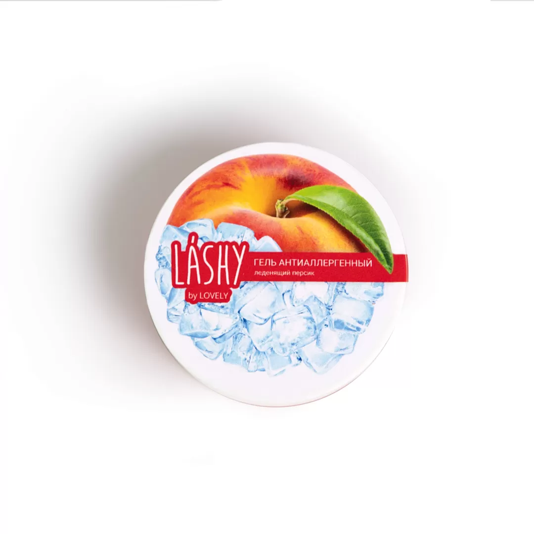 Антиаллергенный гель LASHY by Lovely с ароматом леденящего персика, 50г