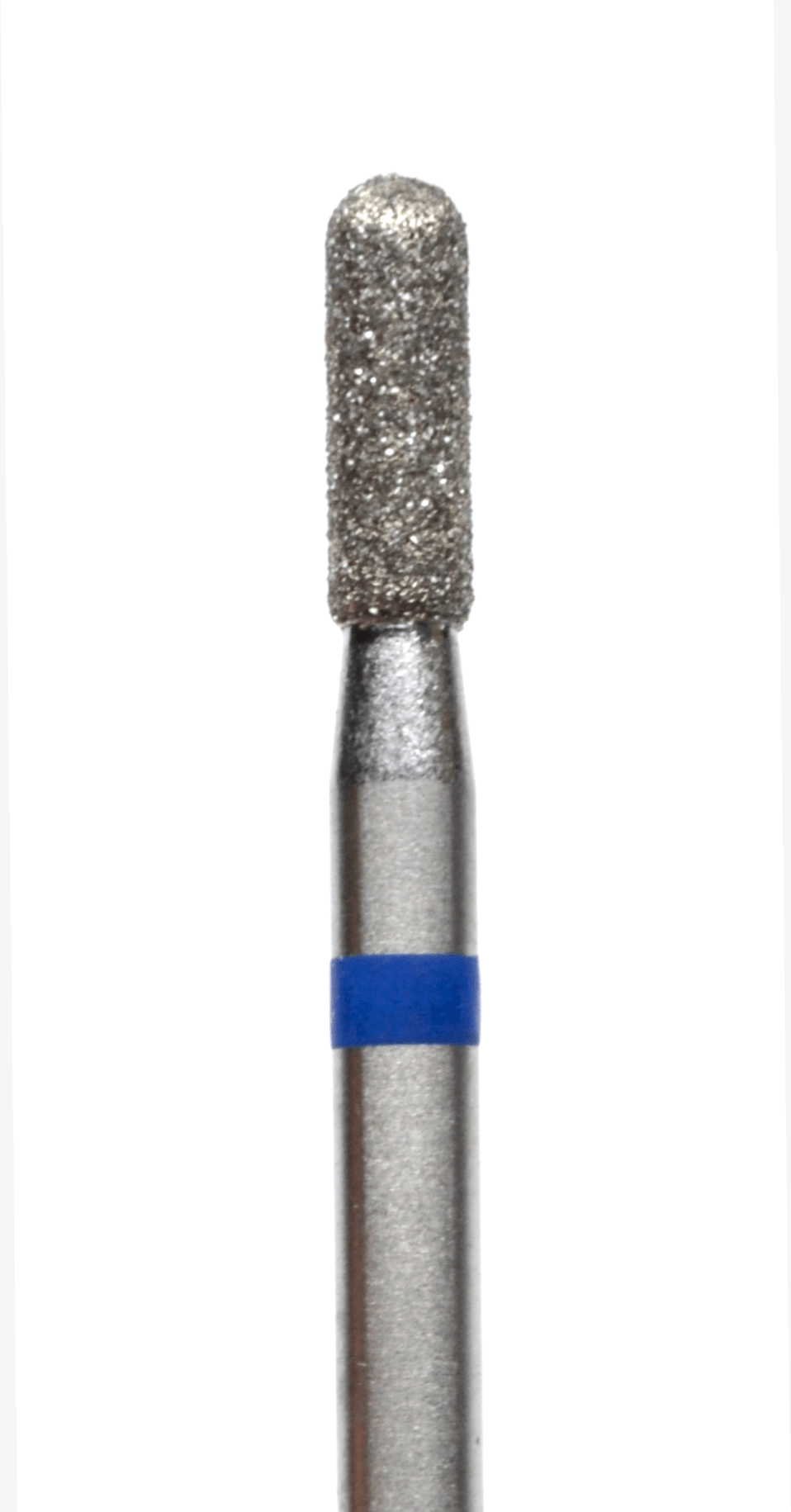 Фреза алмазная цилиндр с полусферой КМИЗ, синяя, Ø 2,3мм, 112896, ГСАЦС 2,3П-7,0С (866.104.140.070.023)