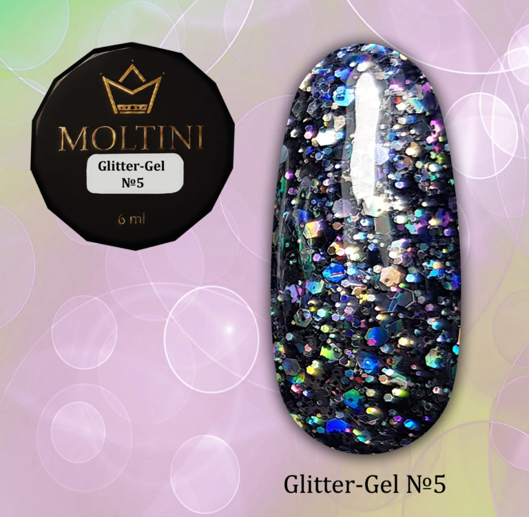 Moltini Glitter-gel №5. 6 мл.