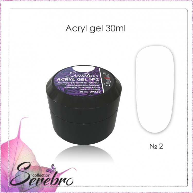 Acryl Gel "Serebro" №2, 30 мл