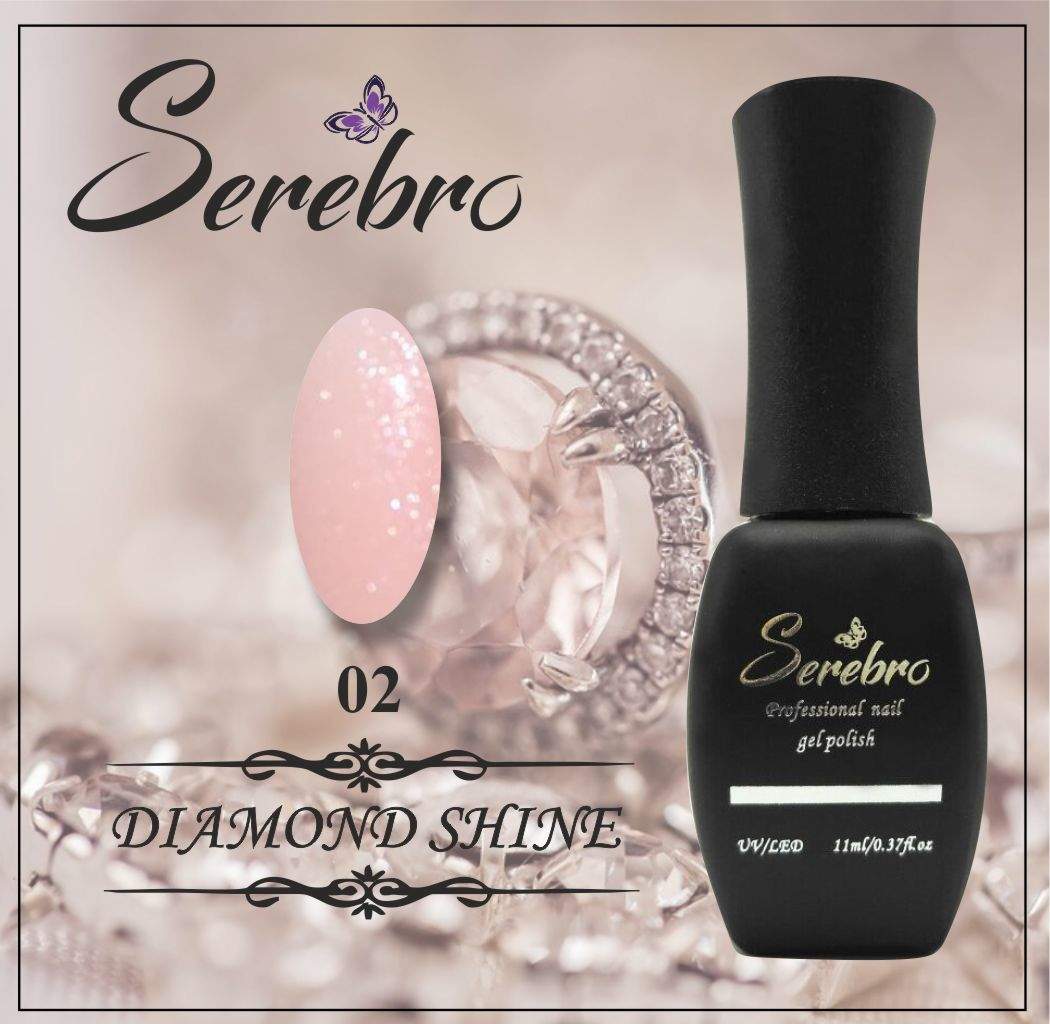 Гель-лак Diamond Shine "Serebro" №02, 11 мл
