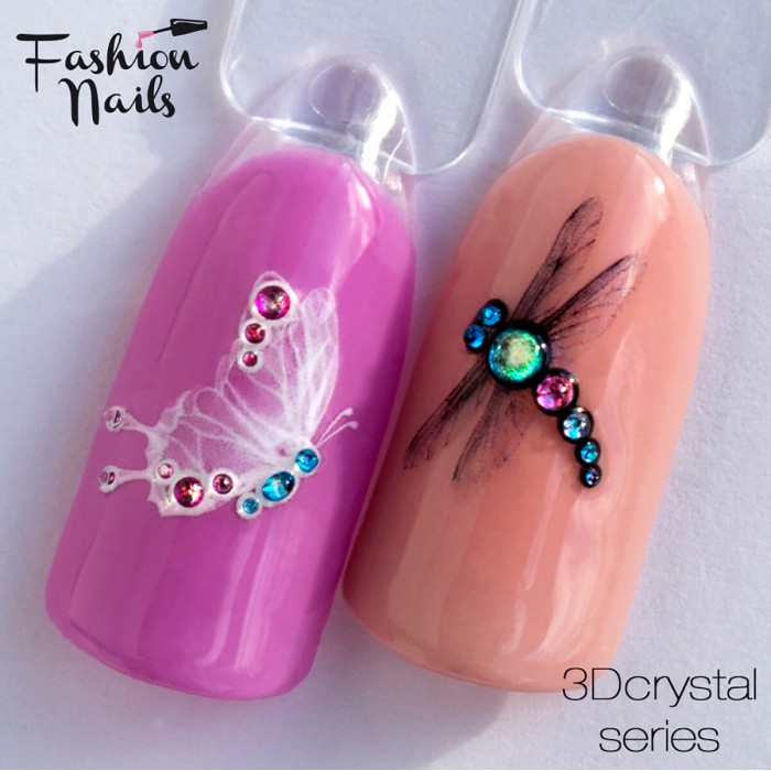 Слайдер-дизайн (наклейка, стикер) для ногтей Fashion Nails 3D Crystal №7