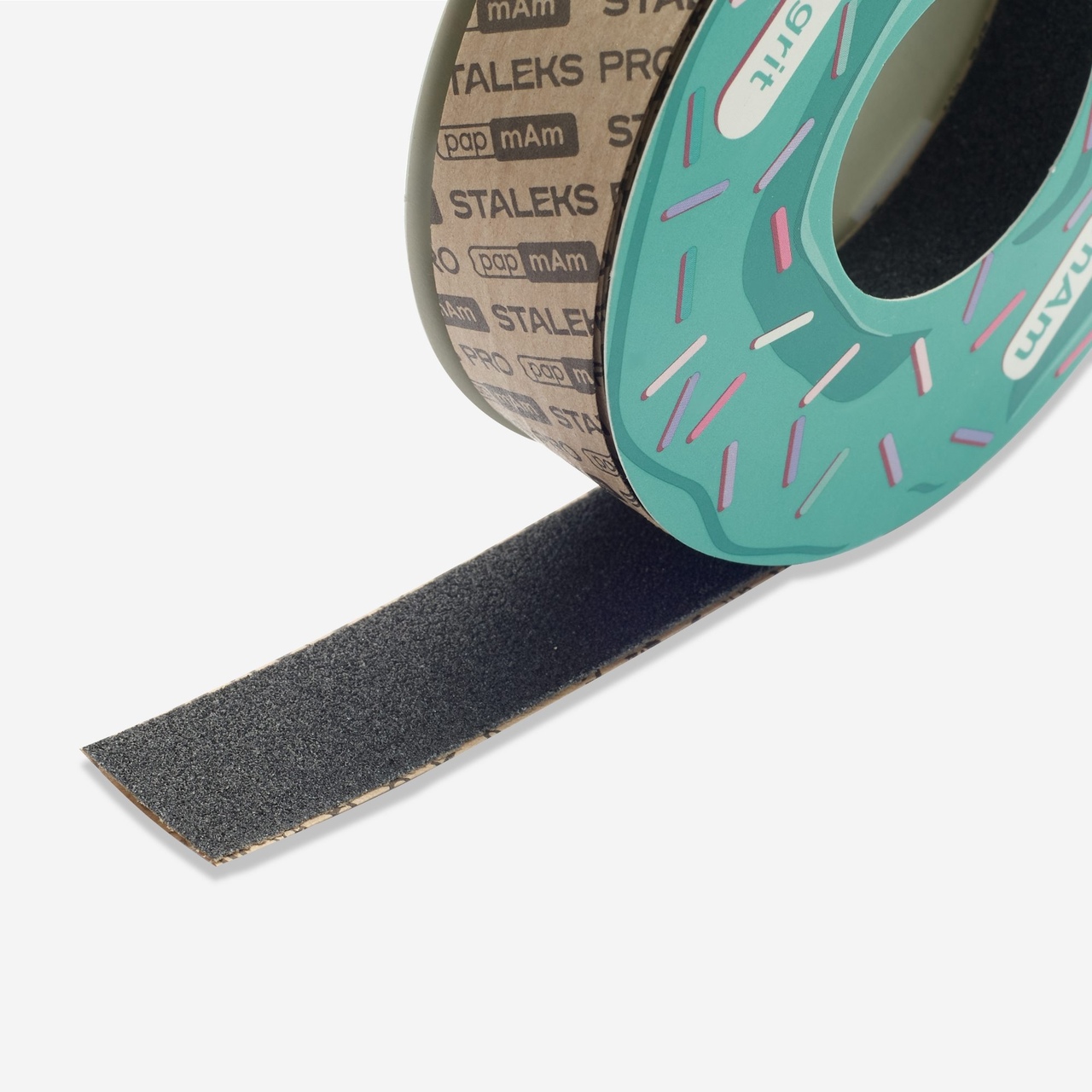 Запасной блок файл-ленты papmAm для пластиковой катушки Bobbinail STALEKS PRO 100 грит, 6м