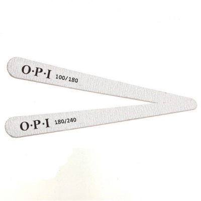Пилка OPI (LisaNail) тонкая узкая серая 180/240
